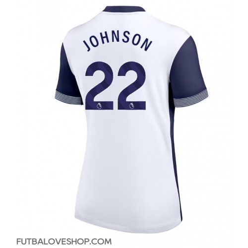 Dres Tottenham Hotspur Brennan Johnson #22 Domáci pre Ženy 2024-25 Krátky Rukáv